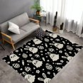 Orinice Bunny Egg Carrot Velvet Area Rug Non‑Slip Indoor Floor Carpet ...