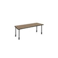 thumbnail image 5 of Regency Kee 60 x 24 in. Height Adjustable Mobile Classroom Activity Table- Noble Oak Top & Grey Base, 5 of 7