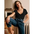 thumbnail image 3 of Women's Oversized T Shirts Tees Half Sleeve V Neck, 3 of 5