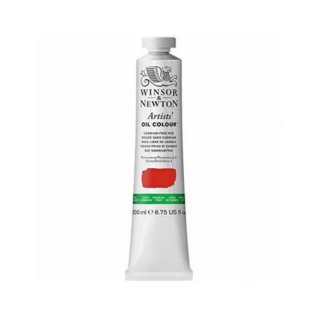 UPC: 0884955074503 | Winsor & Newton Artists  Oil Color – Cadmium Free Red  200 ml  tube