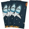 thumbnail image 2 of Dreamtimes Shark in The Universe Kitchen Towel, Dish Towels Quick Drying Tea Towels Absorbent Hand Towels for Kitchen Sink Dinner Table 28 x 18 Inches, Set of 6, 2 of 7