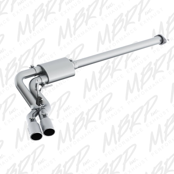 MBRP 15-16 Ford F-150 2.7L/3.5L/5.0L 3in Cat Back Single Side Pre-Axle Dual Exit T409 Fits select: 2015-2016 FORD F150, 2019 FORD F150 SUPERCREW