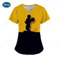thumbnail image 1 of Medical Worker Nursing Uniform Women Disney Minnie Mickey Mouse Print Nurses Uniform Short Sleeve V-neck Top Working UniformeXXXL Gao Jinjia LED, 1 of 2