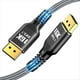 thumbnail image 1 of Cable de Audio y Video DisplayPort 2.1 de 16K, 8K A 120 Hz, 4K A 240 Hz, 80 Gbps, HDR, para Portátil, TV, Proyector, Monitor de Juegos., 1 of 5
