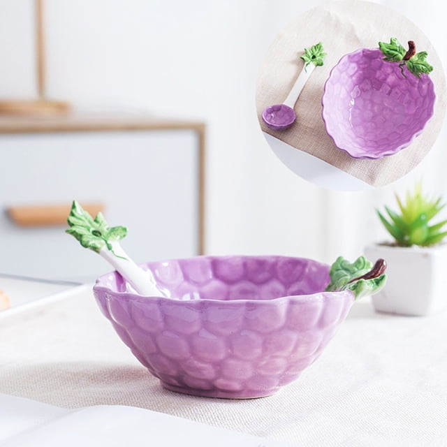 Hearth & Gear Ceramic Bowl Set Versatile Fruit//Kids Dish Hand Painted Home Tableware Dining Table Set for 2 under 50 Outdoor Table Setting for 2 Plate Mat Set 4 for Christmas Placement Mats for