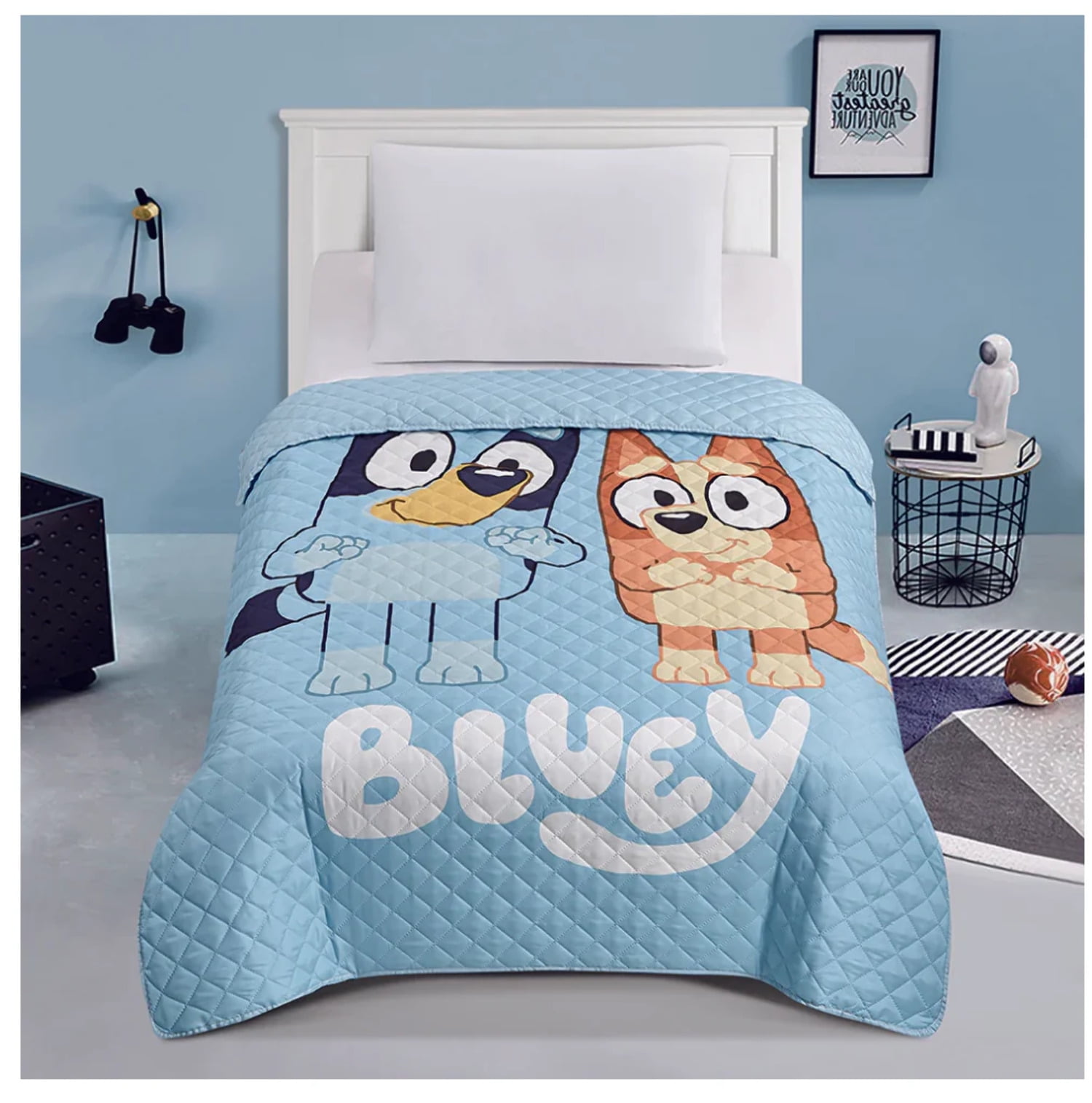 Bluey  Bingo "Again" Twin Quilted Bedspread Only