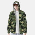 thumbnail image 2 of Cauagu Camouflage Requin pour Protection Solaire Chandail à Capuchon pour Hommes et Femmes, Manches Longues Maillot Dermoprotecteur Pêche Course Séchage Rapide Léger-Grand, 2 of 7