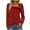 Red, variant on cfhntfmh Tops for Women Asymmetric Square Neck Tunic Tops Trendy Long Sleeve Shirts Dressy Blouses Fall Outfits for Women