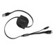 thumbnail image 4 of Cable de cargador retráctil, cable de cargador múltiple 3 en 1, una funcionalidad de alta precisión de cargador retráctil, 4 of 8