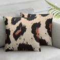 thumbnail image 3 of Cow Print Throw Pillow Covers Soft Corduroy Pillowcase  Decorative Cushion Cover Modern Square Cushion Cases for Living Room Bed Sofa Bedroom Pillow Included, 3 of 7