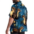 thumbnail image 3 of Platypus Men's Casual Printed Button Down Short Sleeve Summer Beach Shirt, Unisex, 3 of 6