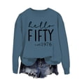 thumbnail image 4 of Tiweut Sweatshirt Women Letter Print Sweatshirt Long Sleeve Loose Pullover Crew Neck Lady Tops, 4 of 4