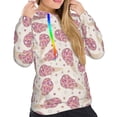 thumbnail image 5 of Yiaed Sparkling Ice Cream Print Womens Casual Hoodies Crew Neck Long Sleeve Sweatshirts With Pocket Pullover Tops Women's Hooded Sweatshirt-X-Large, 5 of 5