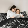 thumbnail image 5 of Homewish Female Men Boho Feather Dreamcatcher 3 Pieces Queen Comforter Set,Chic Floral Flowers Ultra Soft Bedding Sets,Retro Vintage Aesthetic Bedding Comforter Set Breathable, 5 of 8