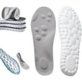 thumbnail image 1 of Footstr Insoles, Breathable Soft Foam Shoe Insole, 4D Cloud Tech Sports Insoles with Arch Support for Men, Orthopedic Shock Absorption Inserts for Running, Walking, Work Shoes(Gray 1 PCS,9-10.5), 1 of 8