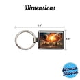 thumbnail image 3 of Sci-fi Doomsday End of the World Explosion Metal Rectangle Keychain, 3 of 7