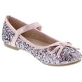 thumbnail image 7 of Link Marina-36K Girl's Glitter Bow Ballerina Party Dressed Flat Mary Janes, 7 of 7