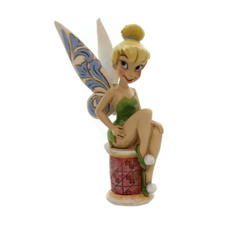 Jim Shore CRAFTY TINK Polyresin Tinker Bell Spool Of Thread