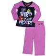 thumbnail image 2 of Angry Birds Girls Pink The Bird Is The Word Pajama Top & Bottoms 2 PC Sleep Set 6, 2 of 2