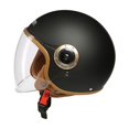 thumbnail image 1 of Casco retro para hombre y mujer en invierno, medio casco de motocicleta, motocicleta eléctrica, todo casco de conducción para adultos, 1 of 5