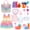 pink, variant on LINXUXIE 15 Pcs Baby Doll Accessories Bottle Set, Pretend Play Feeding Toy Set with Package, Birthday Gifts for Kids 3-5 5-8 Year Old