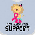 thumbnail image 4 of Inktastic Cleft Palate Cleft Lip Support Lion Boys or Girls Baby Bib, 4 of 4