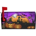 thumbnail image 2 of Halloween Scary Night Pumpkin Lanterns Mailbox Covers Magnetic Mail Cover Letter Post Box 25.5x21 in Mailwrap for Outside Garden Home Decor, 2 of 6