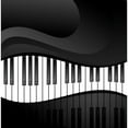 thumbnail image 2 of CafePress - Piano - Unique Fabric Shower Curtain 70" x 72", 2 of 3