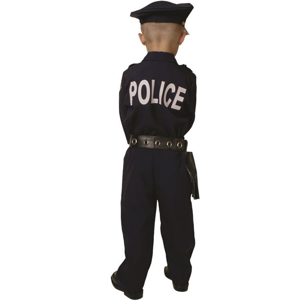 Costume d'enfant en uniforme de police de police Costume de cosplay pour  enfants Casquette de vêtements Accessoires Costume de jour pour enfants