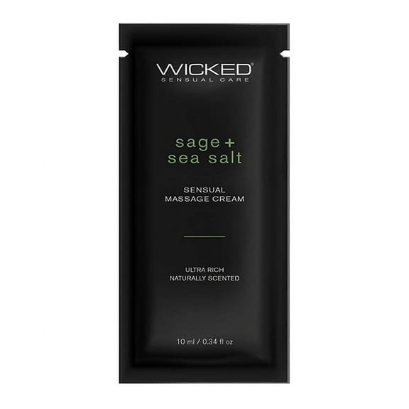 Wicked Sensual Care Sage & Sea Salt Massage Cream - .34 Oz
