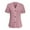 Womens Clothing Pink, variant on Womens Short Sleeve Shirts, Eyelet Tops for Women Summer Dressy Casual Loose Fit Vintage Solid Color V Neck Button Down Blouses