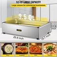 thumbnail image 3 of Calentador de alimentos comercial VEVOR Bain Marie 9.5 Qt Acero inoxidable, 3 of 9