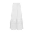 thumbnail image 6 of Girls' Elegant High Waisted Hollowed Out Loose Midi Skirt Hot Skirt Long Skirts for Women High Waist Fringe Skirts for Women Western Fall Mini Skirt Skirted Leggings for Women Women Ruched Ruffle, 6 of 7