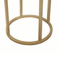 thumbnail image 4 of 18 Inch Accent Side Table, 3 Tier Design, White Agate Top, Gold Iron Base, 4 of 5