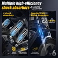 thumbnail image 6 of Electric Bike for Adults, Class 2 20 MPH, 3000W Motor, 52V 40Ah 2080Wh Battery, 20 x 4 Inch Fat Tires, Full Suspension, Shimano 7-Speed, UL2849, Blue, 6 of 11
