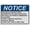 Warning Sign 1, variant on Weatherproof Horizontal ANSI Payment Policies Sign #7- Size 8 in" x 12 in" - UV Resistant Plastic Safety Warning SIgn for Indoor or Outdoor