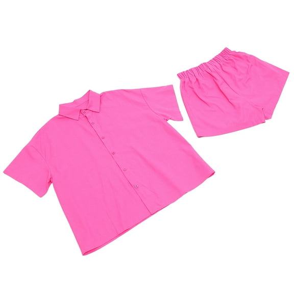 SOPOTUTU Women Casual Outfits Shirts And Shorts Set Cloth 1 Set Summer Outfit Summer Holiday