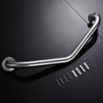 thumbnail image 2 of Shower Grab Bar, Bathroom Handle, Chrome, Stainless, Silver, 2 of 5