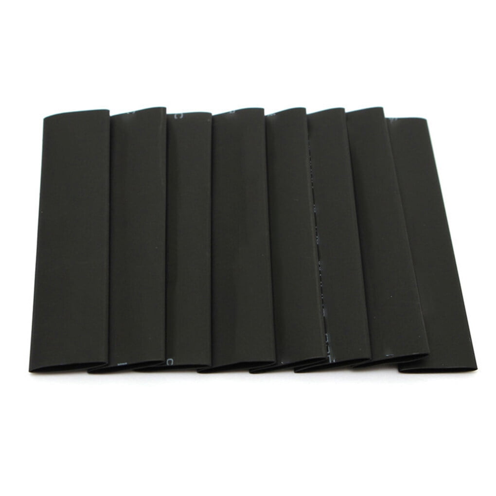 Lot 127 Pièces Tubes Thermorétractables Noir - 7 Mesures - Isolant Câbles - Neuf