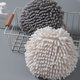 thumbnail image 5 of Toallas de baño compactas de microfibra, absorbentes y suaves, para colgar con anilla, toallas de mano de chenilla esponjosa, paquete de 3, 5 of 7