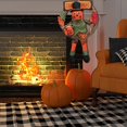 thumbnail image 4 of Coronas de decoración de Halloween, adorno colgante de puerta delantera de hombre calabaza y búho, adornos de corona artificiales para fiestas de Halloween en interiores y exteriores. Zhivalor ZYY-1233, 4 of 5