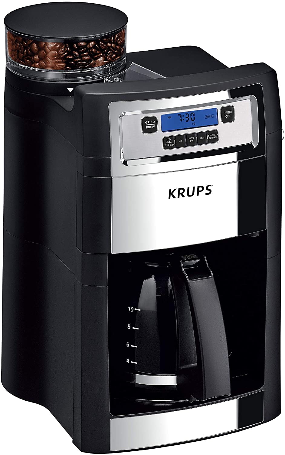KRUPS Grind and Brew Auto-Start Maker with Builtin Burr Coffee