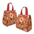 thumbnail image 2 of Pioneer Flower Floral Print Pattern Insulated Lunch Bag for Women & Adults,Large Portable Soft Cooler Lunch Bag,Thermal Food Storage Tote with Pearl Cotton,8.66L,8.75x5.75x9.5 Inch, 2 of 6