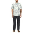 thumbnail image 2 of Cafe Luna Men's and Big Men's Leaf Print Short Sleeve Shirt, Sizes S-5XL, 2 of 4