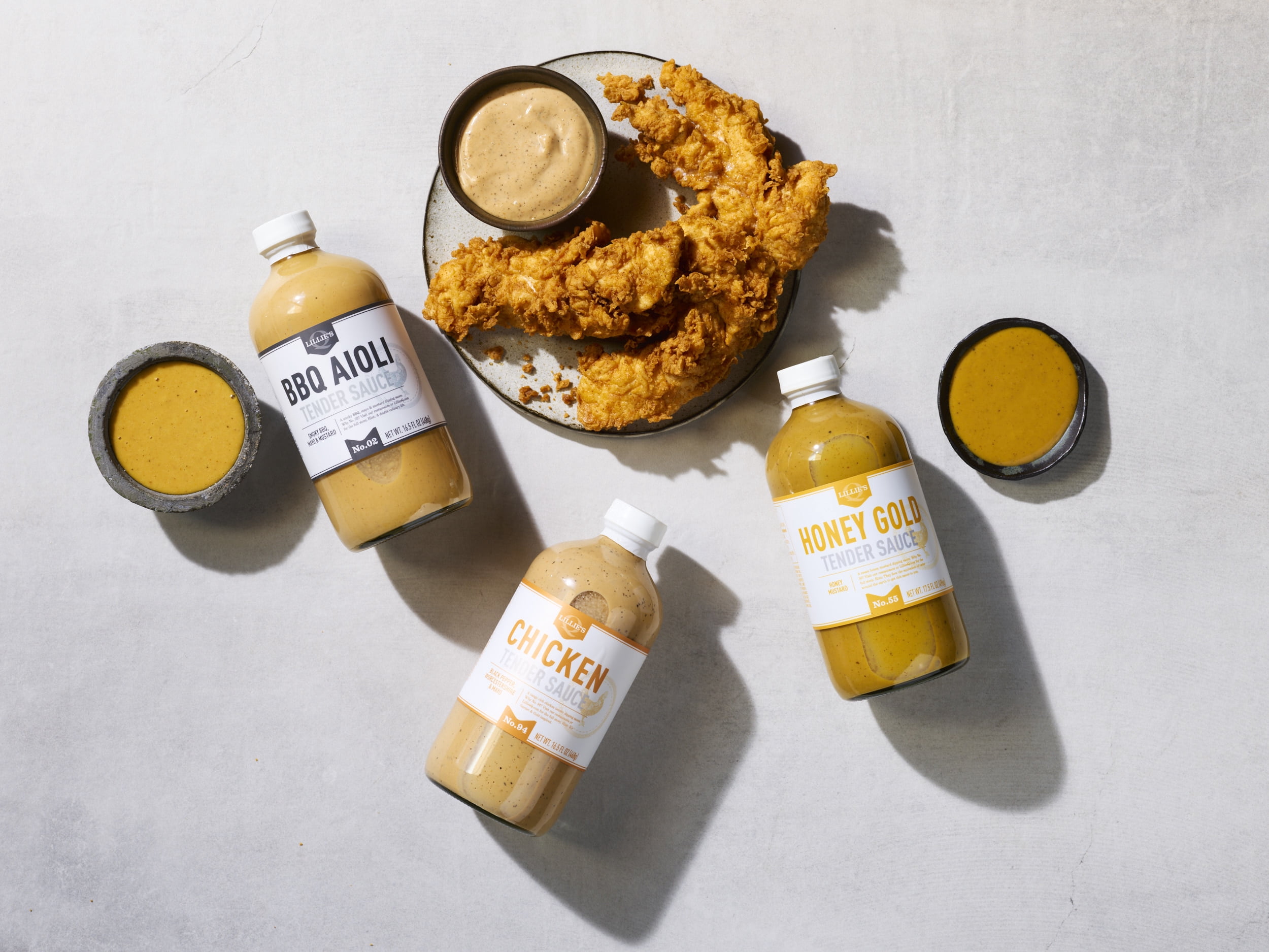 Lillie's Q BBQ Aioli Chicken Tender Sauce, 16.5 fl oz –Smoky BBQ Mayo Mustard, Gluten-Free, No HFCS