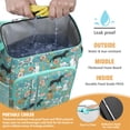 thumbnail image 2 of Travel Cooler Bag - Dog Pattern with Floral Background Camping Beer Cooler Backpack with Bottle Opener- Waterproof Insulated Picnic Backpacks - Cooler Bag for Beach, 2 of 6