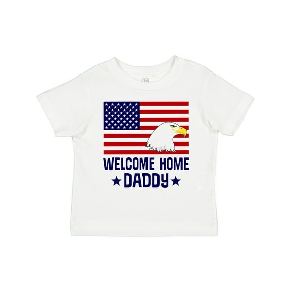 Inktastic Military Homecoming Welcome Home Daddy Boys or Girls Toddler T-Shirt