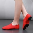 thumbnail image 4 of XIHAHA-Zapatillas de lona para hombre y mujer, zapatos de Ballet suaves con cabeza plana, para Ballet, vientre, gimnasio, Yoga y baile, 4 of 5