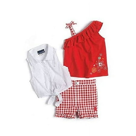 

Rugged Bear Baby-Girls Spring Nautical 3 Piece Short Set 12 Months
