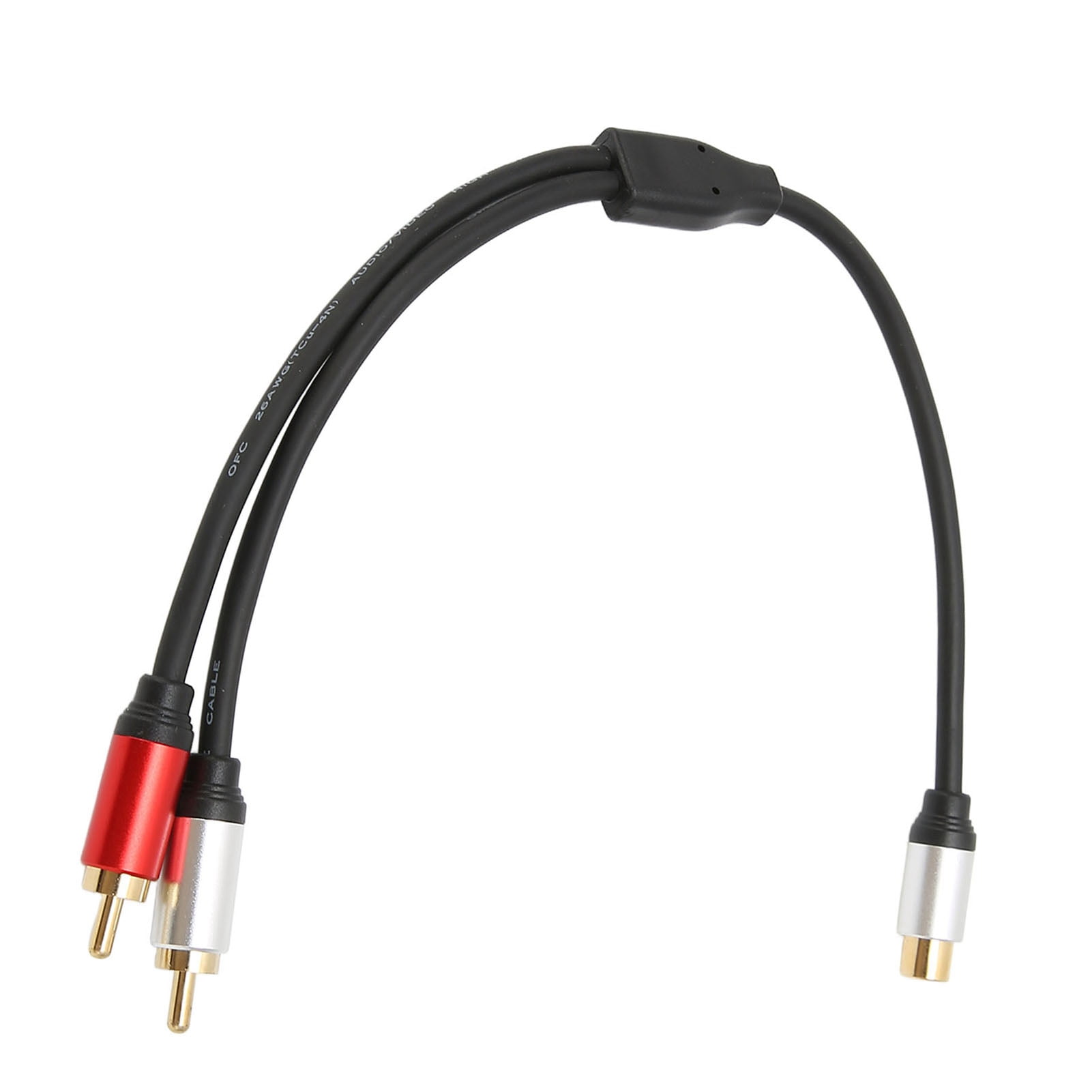 1RCA Female to 2RCA Male Audio Extension Y Splitter Adapter Cable for TV Subwoofer Amplifier Laptop 14.00 x 11.00 x 2.00 inches / 35.56 x 27.94 x 5.08 cm